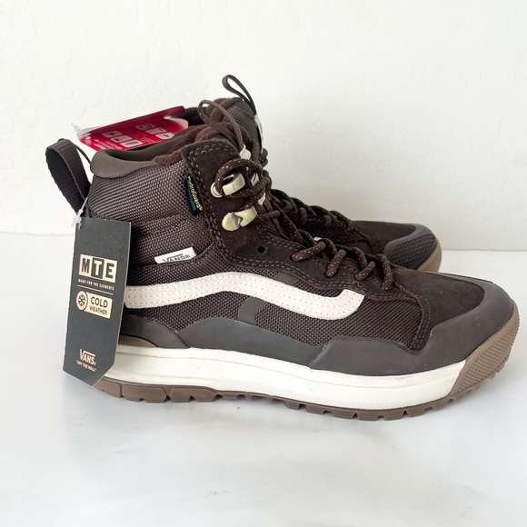 NWT Vans SK8-HI waterproof MTE high top all weather sneakers brown 7.5 - Picture 2 of 10